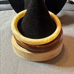 Chico's Brown and Cream Bangle Set